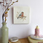 Bullfinch And Blossom Ceramic Tile Wall Art, thumbnail 7 of 11