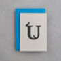 U Is For Umbrella Bird, Alphabet Card, thumbnail 1 of 3