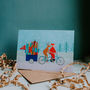 Father Christmas And Rudolph Festive Cards, thumbnail 1 of 2
