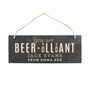 Personalised Beer Illiant Hanging Slate Plaque, thumbnail 2 of 3