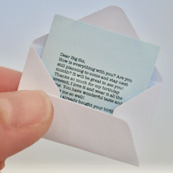 Personalised Tiny Letter With Mini Magnifying Glass, 2 of 7
