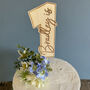 Personalised Wooden Number One Cake Topper 1st Birthday, thumbnail 3 of 4