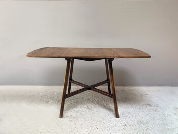 Ercol 1950’s Old Colonial Blue Label Drop Leaf Table, 10 of 10