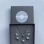 Celestial Silver Star Earrings And Necklace Gift Set, thumbnail 2 of 5