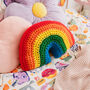 Handmade Rainbow Cushion For Child's Bedroom, thumbnail 1 of 4