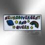 Neurodivergent And Queer Enamel Pin Badge, Gay Pride Awareness Brooch, Lgbtqia+ Pride Gift, thumbnail 3 of 8