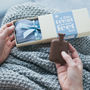 Cashmere Mix Bed Socks And Chocolate Gift Set, thumbnail 3 of 7
