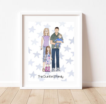 Personalised Family Illustration Print, 3 of 10