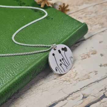 Sterling Silver Poppy Fields Necklace, 5 of 5
