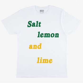 Salt Lemon And Lime Women’s Slogan T Shirt, 4 of 4