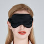 Silk Sleep Mask Gift Box Eye Mask 100% Pure Soft Mulberry Silk Black Luxury Travel Gift Blackout Hypoallergenic, thumbnail 5 of 7