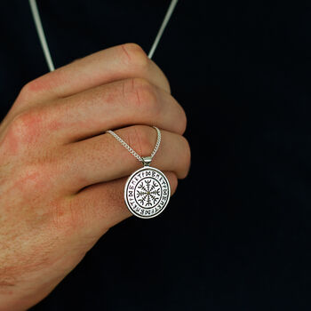 Travel Rune Personalised Solid Silver Necklace, 2 of 10