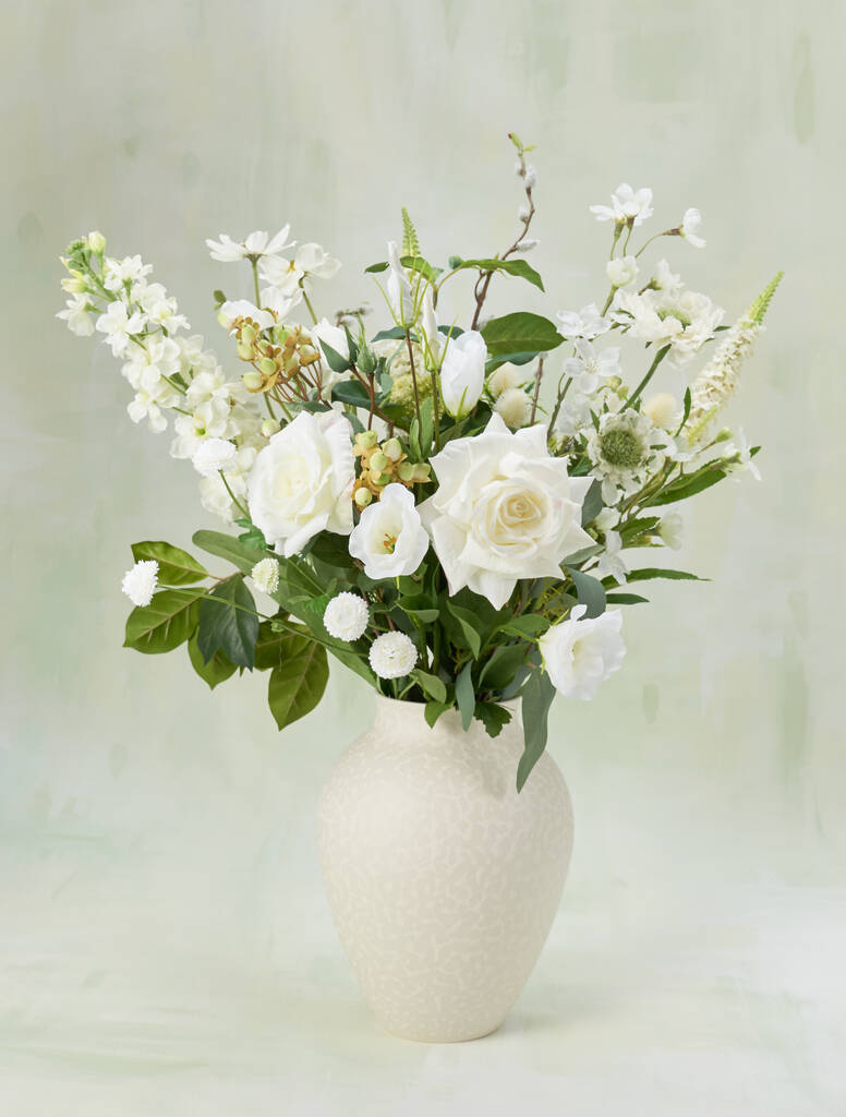 Jardin Blanc Luxury Silk Flower Bouquet, 1 of 7