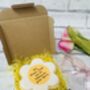 Large Personalised Flower Thank You Teacher Biscuit Gift, thumbnail 1 of 5