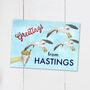 Funny Seagull Hastings Postcard, thumbnail 2 of 3