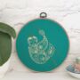 Green Sloth Embroidery Kit, thumbnail 2 of 7