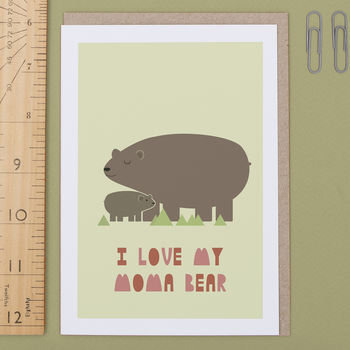 'I Love My Moma Bear' Card, 4 of 7