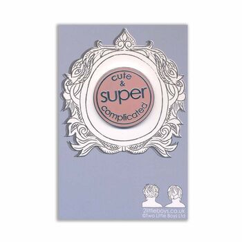 Cute And Super Complicated Enamel Pin, 2 of 2