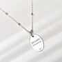 Sterling Silver January Birth Flower Necklace, thumbnail 4 of 7