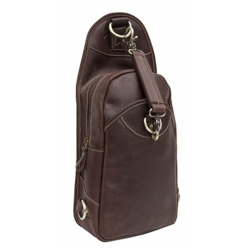 Woman's Leather Backpack Sling Bag, 4 of 7