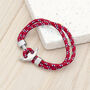 Personalised Men's Red Rope Nautical Anchor Bracelet, thumbnail 9 of 10