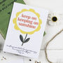 'Keep On Keeping On' Personalised Sunflower Seed Packet, thumbnail 2 of 5