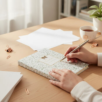 ‘Home Is My Happy Place’ Notebook And Pen Gift Set, 2 of 4