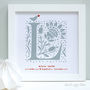 Personalised New Baby Initial Framed Print, thumbnail 3 of 6