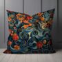 Floral Whirls Hand Made Poly Linen Cushions, thumbnail 6 of 10