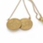 Queen Elizabeth Sixpence Double Necklace Gold Plated, thumbnail 11 of 12