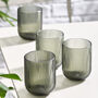 Palermo Set Of Four Grey Ribbed Tumblers, thumbnail 1 of 5