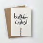 'Birthday Wishes' Letterpress Card, thumbnail 2 of 3
