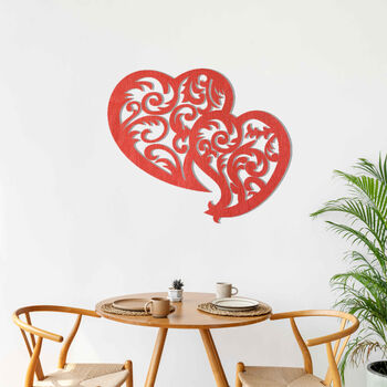 Contemporary Wooden Hearts: Love Inspired Wall Art, 9 of 12