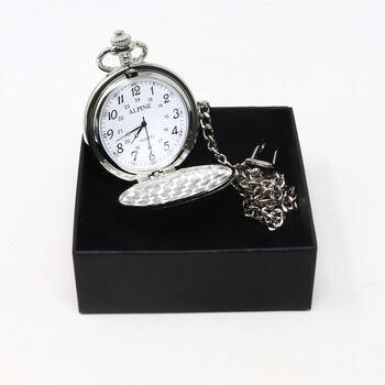 Personalised Silver Pocket Watch Christening/Baptism, 4 of 4