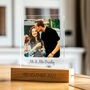 Personalised Photo LED Light 5th Anniversary Wood Gift, thumbnail 1 of 5