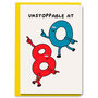 80th Happy Birthday Card Unstoppable At Eighty 80, thumbnail 1 of 2