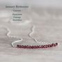 January Birthstone Real Garnet Necklace, thumbnail 6 of 9