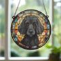 Poodle Black Stained Glass Effect Suncatcher, thumbnail 5 of 5