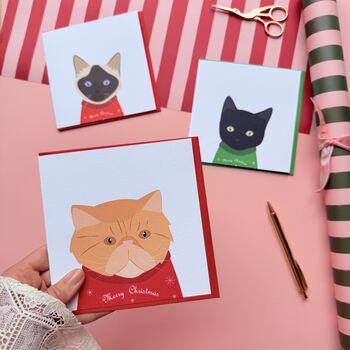 Christmas Cat Card, Multiple Breed Options, 12 of 12