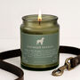 'Springer Spaniel' Definition Large Green Candle • Dog Enthusiast • Just Paws • Gift Box, thumbnail 1 of 4