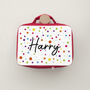 Personalised Kids Fun Polka Dot Insulated Lunch Bag, thumbnail 7 of 12