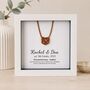 Personalised 3rd Anniversary Gift Framed Faux Leather Heart, thumbnail 1 of 12