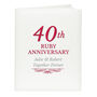 Personalised 40th Ruby Anniversary Album, thumbnail 5 of 6