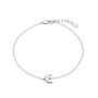Moon And Back Silver Anklet, thumbnail 2 of 3