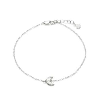 Moon And Back Silver Anklet, 2 of 3