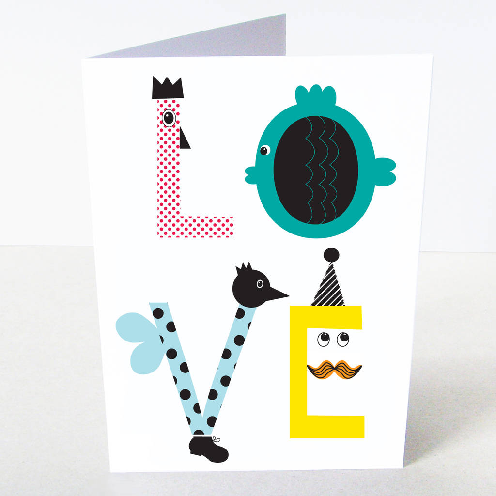 Love Greeting Card By Karin Åkesson Design
