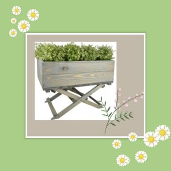 Wooden Planter On A Foldable Stand, 2 of 3