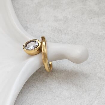 Floating Oval Diamond Ring, 2 of 10