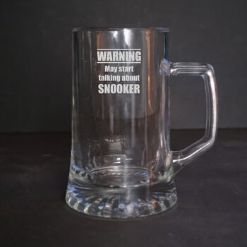 Personalised Snooker Tankard Gift, 4 of 7