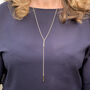 Long Chain Bar Necklace, thumbnail 1 of 5